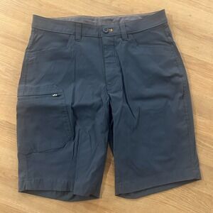 Eddie Bauer Cargo Shorts Gray Men's Size 32 Stretch 6 Pockets Outdoor Hiking